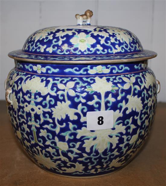 Oriental lidded jar